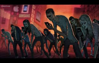 zombies con móvil