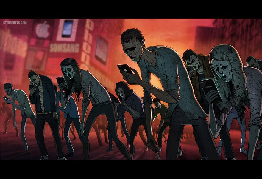 zombies con móvil
