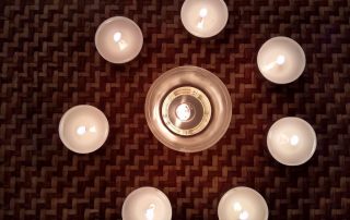 Velas en círculo