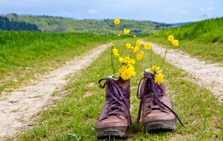 Botas con flores